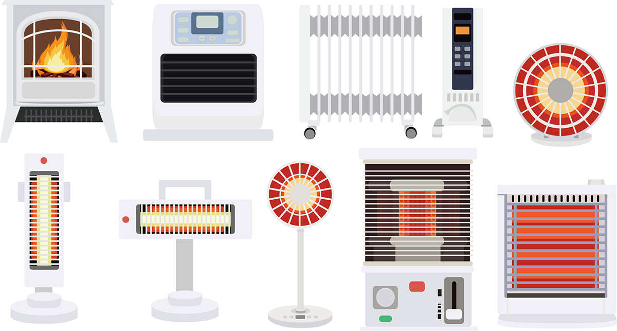 暖房器具の種類
