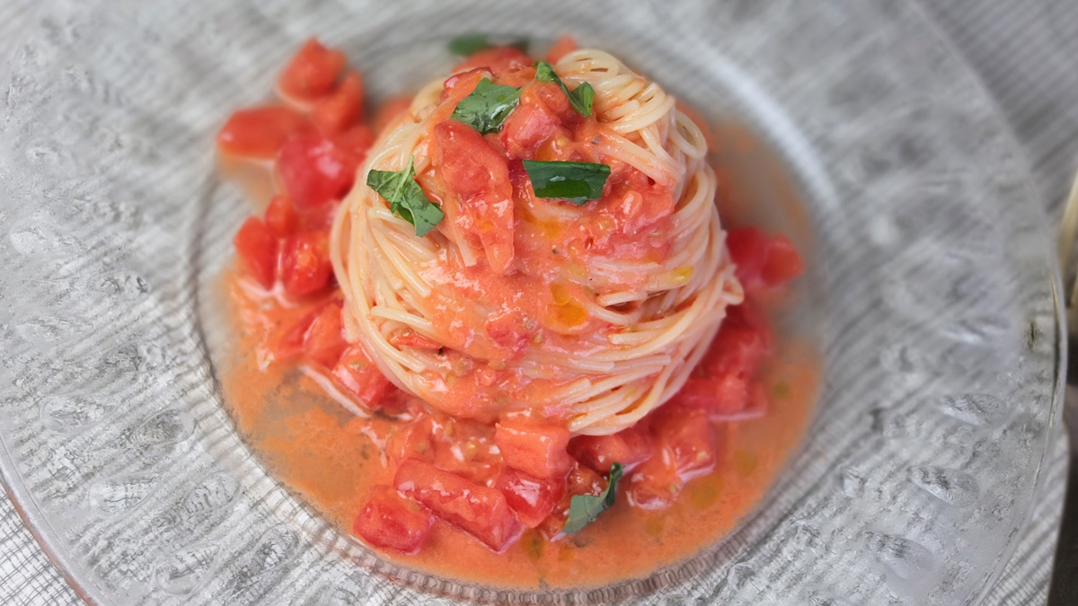 ひんやり旨味凝縮トマトの冷製パスタ #世界のオイルを巡るレシピと油活のススメ